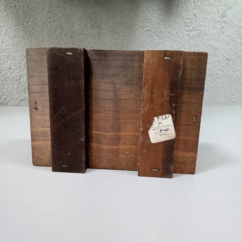 Rustic Wooden Soap Box Crate Footed Soap Dish Brown Farmhouse Bathroom Decor